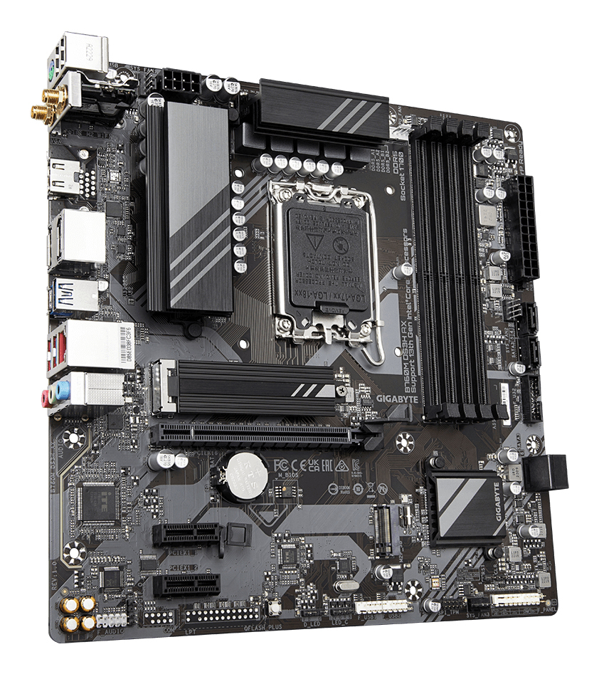 Bekijk afbeelding 2 van Gigabyte 1700 B760M DS3H AX - DDR5/2xM.2/DP/HDMI